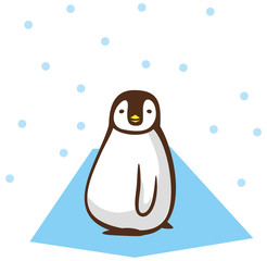 ペンギン　横向き