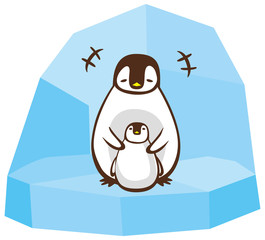 ペンギン　親子