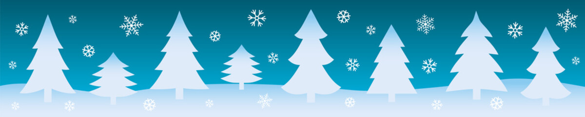 Fototapeta na wymiar Winter background. Christmas web banner. Vector illustration.