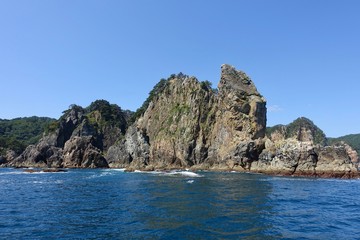 Fototapeta na wymiar 北山崎の断崖