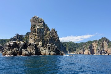 Fototapeta premium 北山崎の断崖