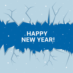 Naklejka premium Happy New Year