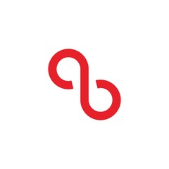 Infinity QB Initial Icon Logo Vector