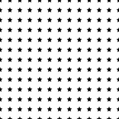 Black Star Seamless on White Background