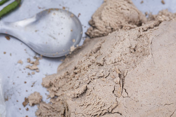 Mashed beans in local market, Thailand