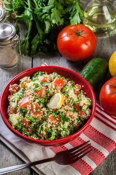 Tabbouleh salad with couscous