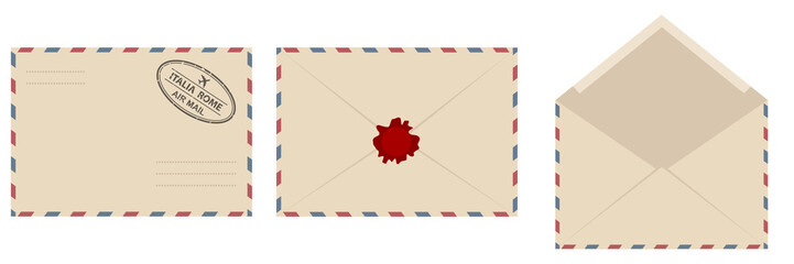 Obraz premium Retro envelope, mail, letter