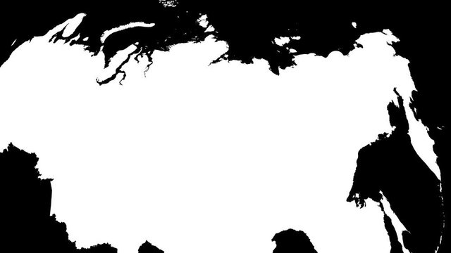Sakha - Russia, republic extruded. Satellite