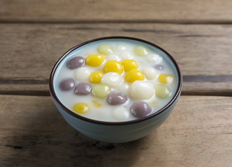 Dumplings in Coconut Cream Thailand Dessert.
