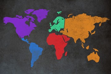Composite image of composite image of colorful map