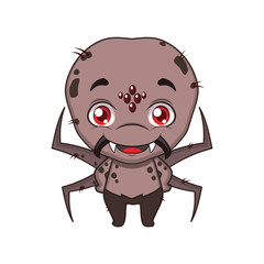 Cute stylized cartoon spider illustration ( for fun educational purposes, illustrations etc. )