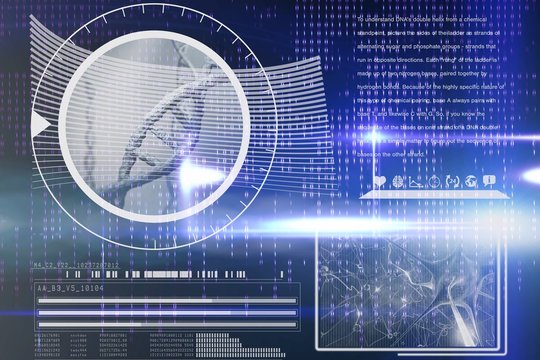 Composite image of composite image of dna helix