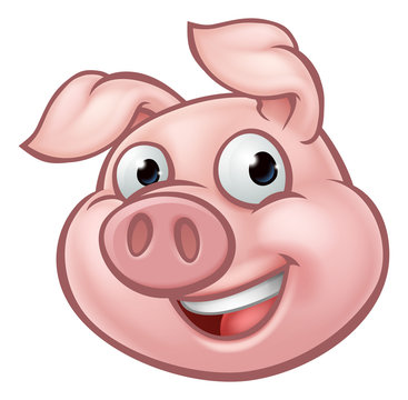 Pig Cartoon Character Mascot