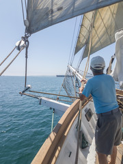 Fototapeta premium tall ship - brigatine