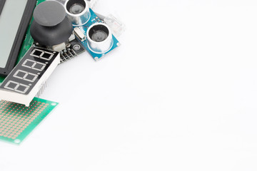 Displays, LCD, PCB, electronic components, joystick
