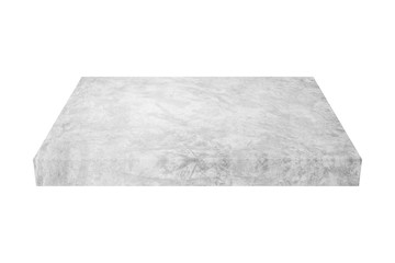  grunge grey concrete block isolated on white background with clipping path