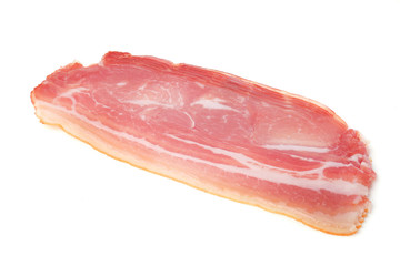 bacon on a white background