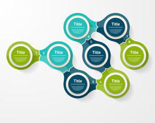 Vector infographic template for diagram, graph, presentation and chart. Business concept with 8 options, parts, steps or processes