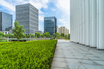 Fototapeta premium modern office buildings outdoors in midtown