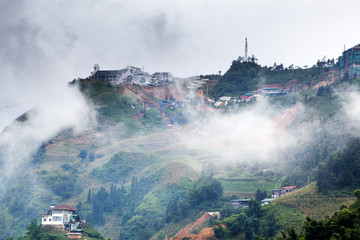 Fototapeta premium beautiful mountain town Sa Pa, Vietnam
