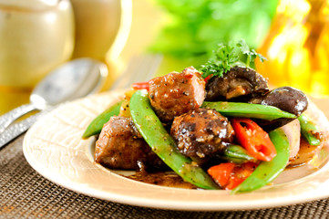Beef stir fry