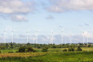 power generator wind turbines on the mountian ridge, Huay Bong, Dan Khun tod, Nakhonratchasima