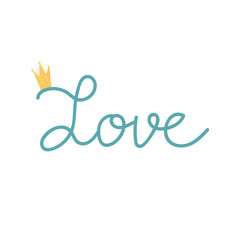 Vector baby lettering