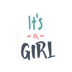 Vector baby lettering