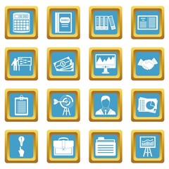 Business plan icons azure