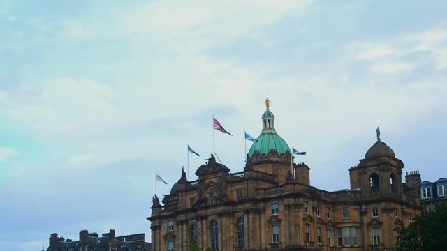 Flags on the Lloyds Banking Groups Palace
