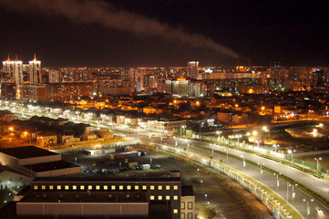 Fototapeta na wymiar Astana, city lights
