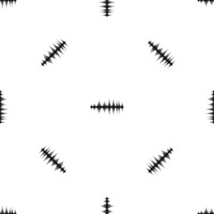 Audio digital equalizer technology pattern seamless black