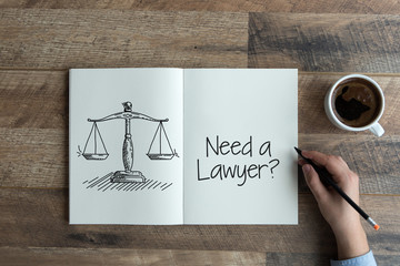 NEED A LAWYER CONCEPT