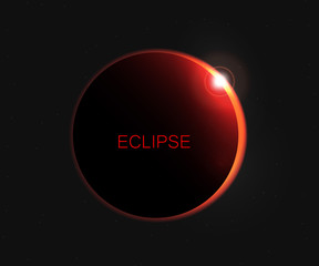 Obraz na płótnie Canvas Eclipse of the sun vector