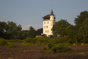 Estate De Sprengenberg with Palthe tower, Sallandse Heuvelrug NP, Overijssel, Netherlands © roelmeijer