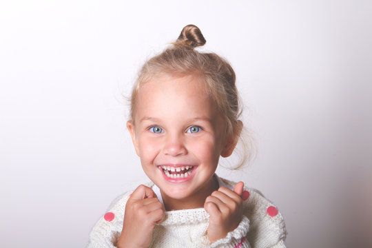 portrait of a child smiling
