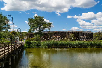 Uzdrowisko z tężniami w mieście Inowrocław, Polska © Senatorek