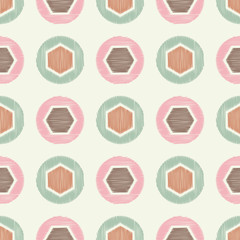 Polka dot seamless pattern. Scribble texture. Textile rapport.