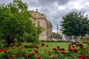 Fototapeta na wymiar Garden in Prague, Czech Republic, Bohemia
