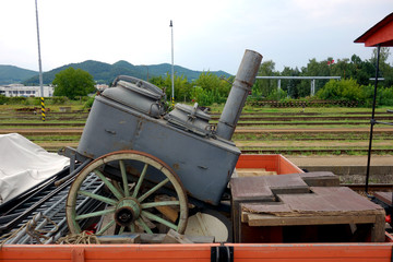 Field kitchen on a train wagon