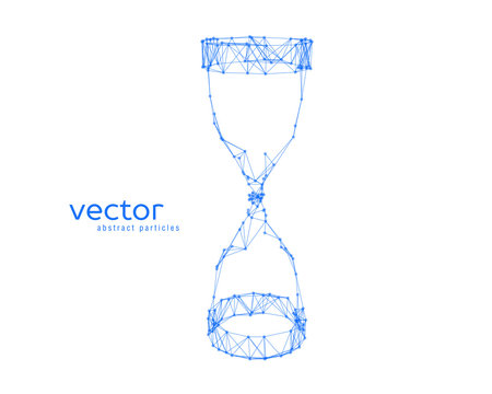 Abstract vector illustration of a sand clock.