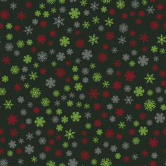 Fototapeta na wymiar Snowflake Seamless Pattern 68