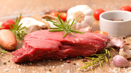 raw beef