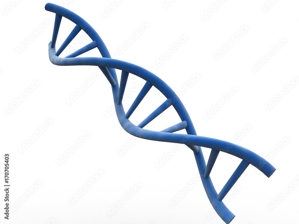 Poster 3d render of dna structure, abstract background