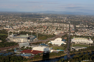Fototapeta na wymiar Melbourne von oben
