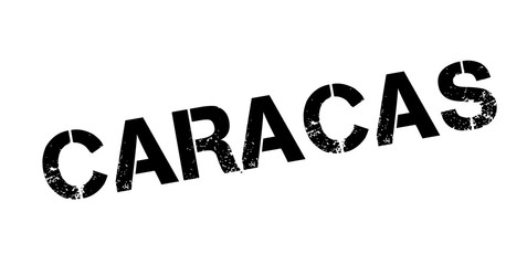 Caracas rubber stamp. Grunge design with dust scratches. Effects can be easily removed for a clean, crisp look. Color is easily changed.