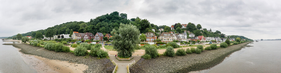 Blankenese, Hamburg, Germany. Panorama from lighthouse