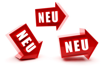 NEU – Button, Icon, Pfeil