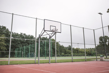 Basketball hoop outdoor school stadium, lifestyle hipster game