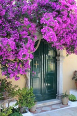 Fototapeta na wymiar Monastery Entrance , Corfu, Greece 